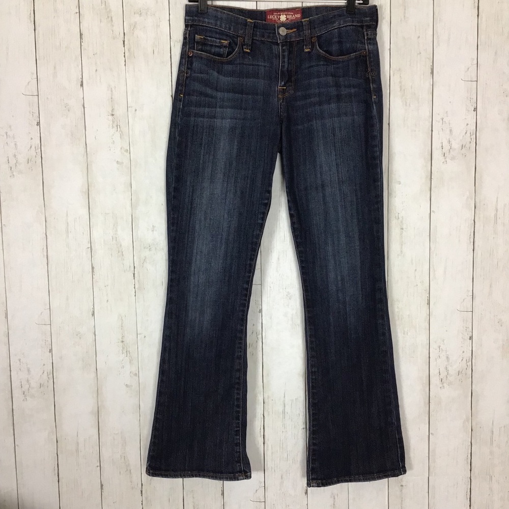 Lucky Brand Sofia Boot Cut Jeans Dark Wash Blue